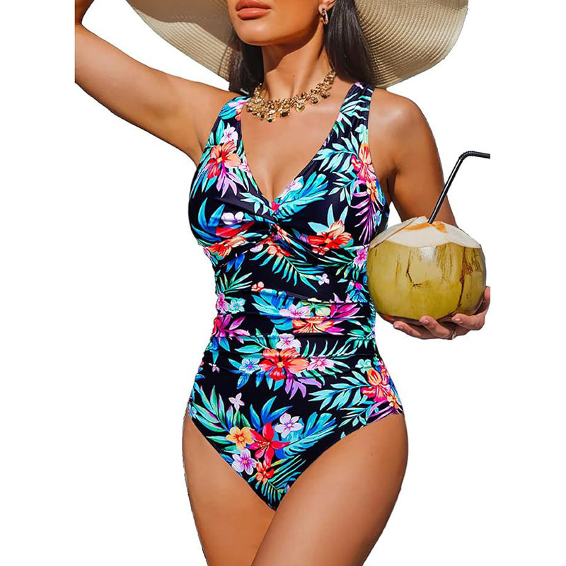 π₯³2026 HOT SALEπ₯³π50K+ SOLD!π΅ποΈ 49% OFF! Women's One-Piece Swimsuit β Tummy control ruching, elegant twist-front. Wide straps stay put, no digging. Quick-dry fabric. Perfect for pool or beach. ππ
