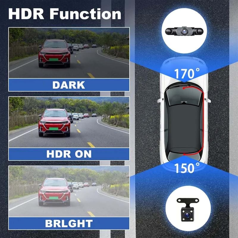 🎁LAST DAY 49% OFF🔥Full View Car Dashcam System
